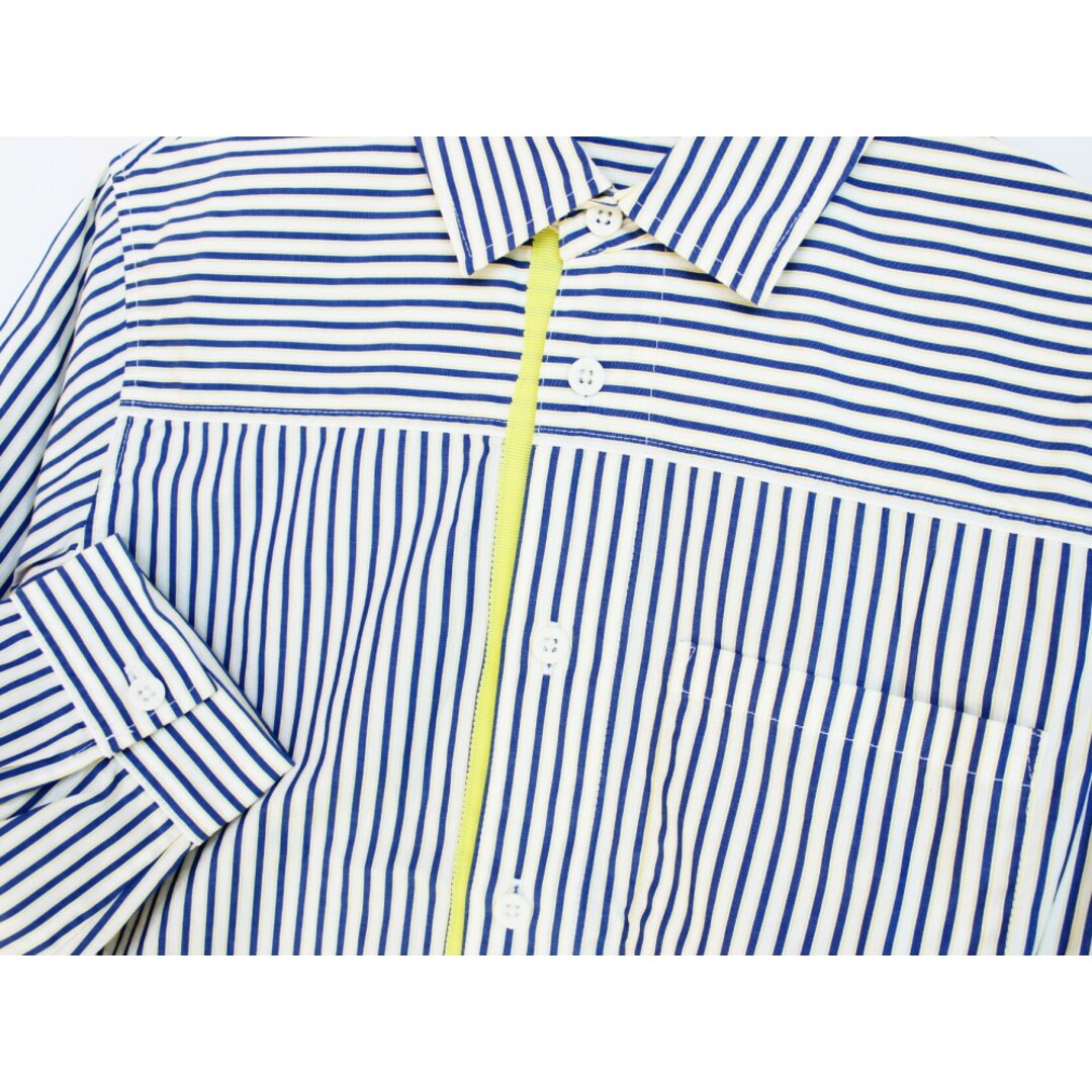 familiar(ファミリア)の【春物 新入荷!】[ファミリア/familiar]140cm 長袖シャツ 白×紺【中古】子供服 キッズ kids ジュニア 男の子 春 tops 513042 キッズ/ベビー/マタニティのベビー服(~85cm)(シャツ/カットソー)の商品写真