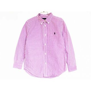 ラルフローレン(Ralph Lauren)の【春物 新入荷!】[ラルフローレン/Ralph Lauren]130cm 長袖シャツ 紫×白【中古】子供服 キッズ kids 男の子 春秋 tops 913042(シャツ/カットソー)