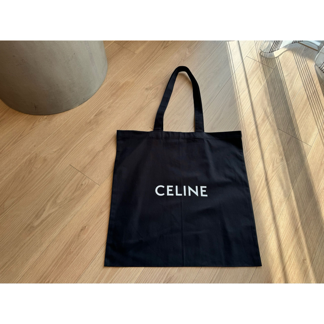 celine(セリーヌ)のcelineセリーヌ　ノベルティ　エコバッグ　黒 レディースのバッグ(エコバッグ)の商品写真