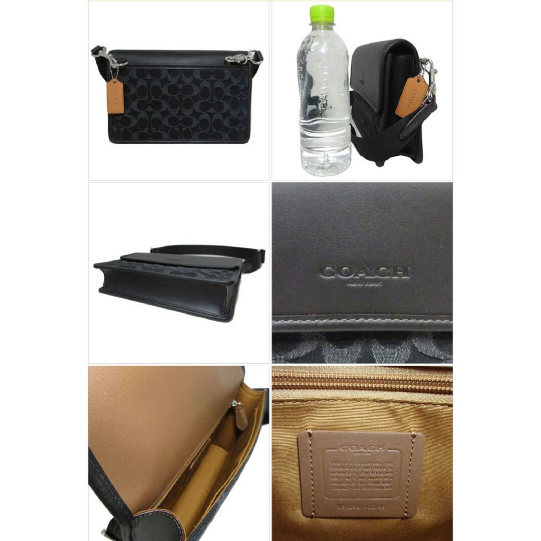 COACH(コーチ)のCOACH ショルダーバッグ CQ148 SV/BK アウトレット メンズのバッグ(ショルダーバッグ)の商品写真