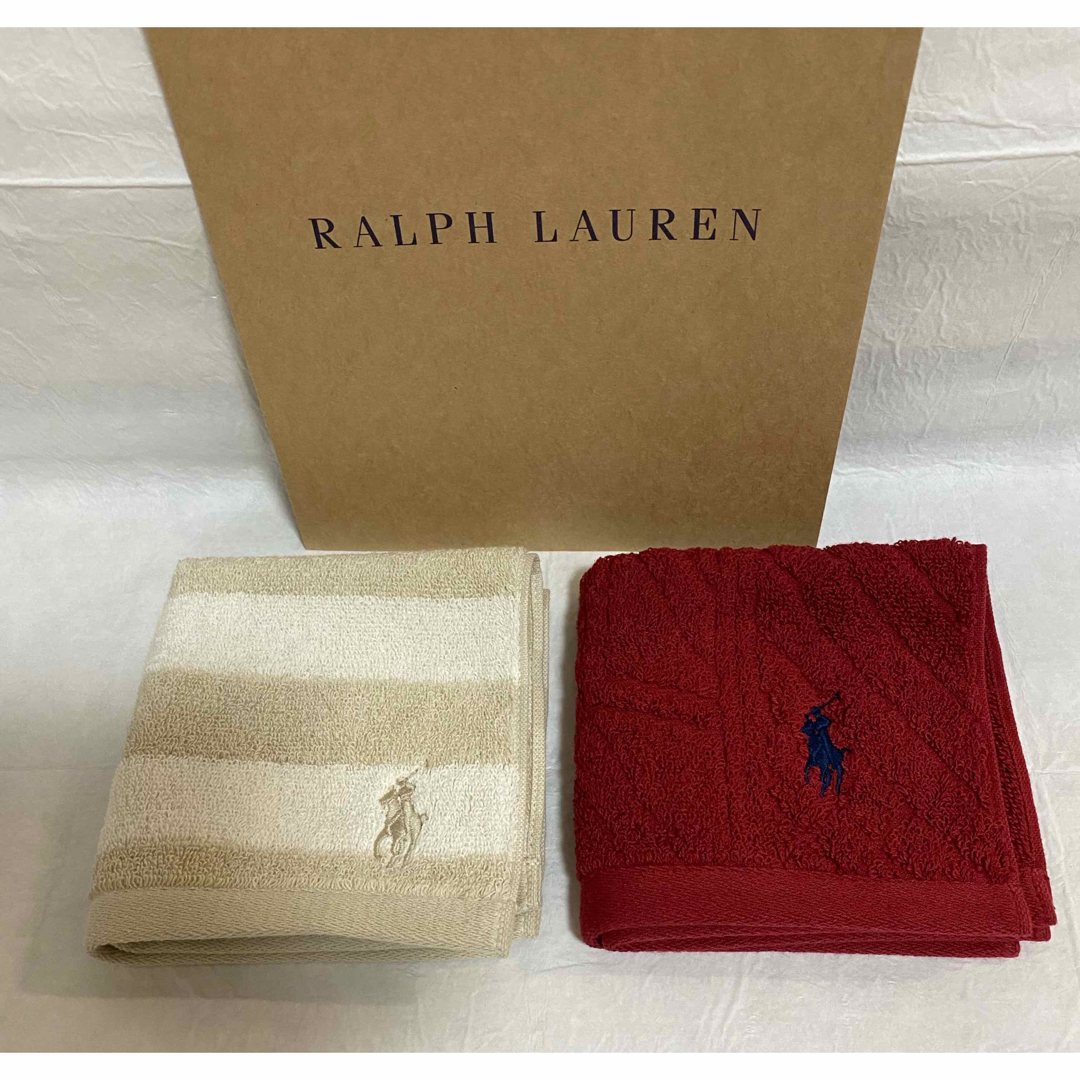 Ralph Lauren(ラルフローレン)のラルフローレン　タオルハンカチ　⭐️4 レディースのファッション小物(ハンカチ)の商品写真
