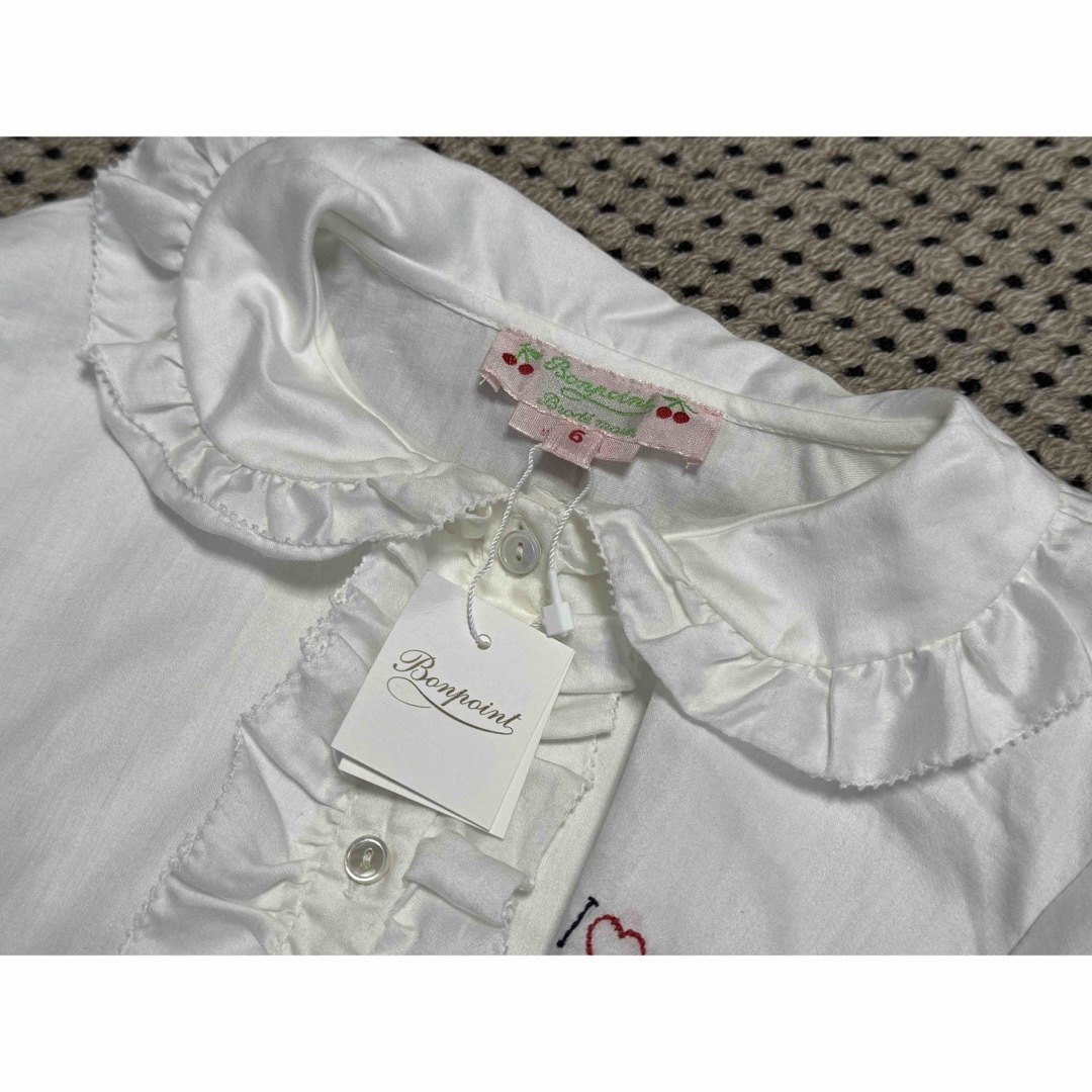 Bonpoint(ボンポワン)の【bonpoint】新品ブラウス　タグ付き キッズ/ベビー/マタニティのキッズ服女の子用(90cm~)(ブラウス)の商品写真