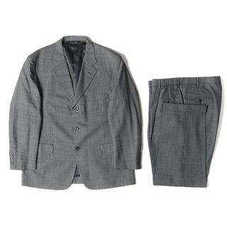 ブルックスブラザース(Brooks Brothers)のBROOKS BROTHERS ブルックスブラザーズ サイズ:42SHT 36W グレンチェック ウール 段返り3B テーラード ジャケット & ツータック スラックス パンツ / セットアップ スーツ グレー 【メンズ】【中古】(セットアップ)