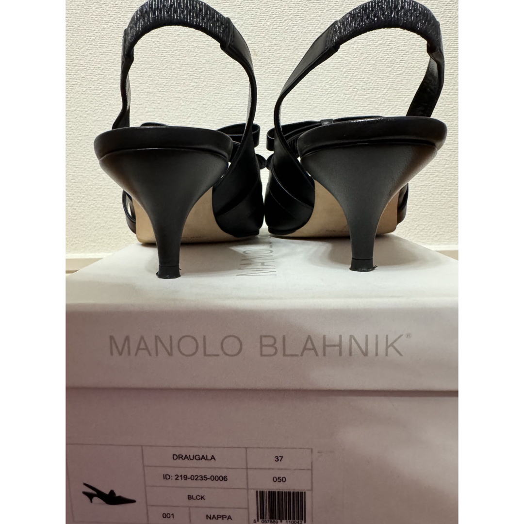 MANOLO BLAHNIK(マノロブラニク)の【美品】マノロブラニク  リボン　パンプス　サンダル　ミュール レディースの靴/シューズ(ミュール)の商品写真