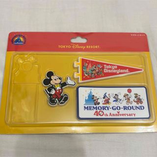 ディズニー(Disney)の東京ディズニーリゾート 40周年 マグネット　3個(キャラクターグッズ)