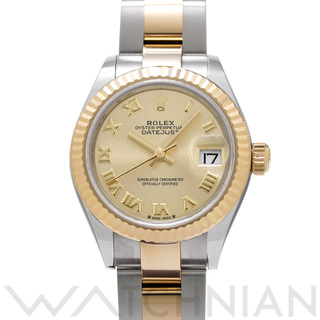 ROLEX - 中古 ロレックス ROLEX 279173 ランダムシリアル シャンパン レディース 腕時計