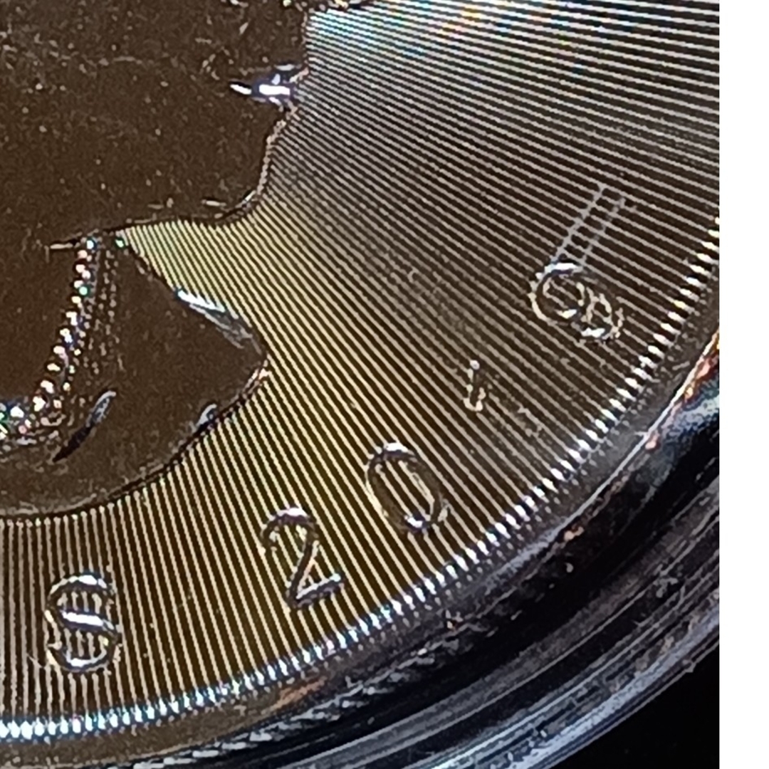カナダメイプルリーフ1オンス銀貨　未使用美品銀貨　正規購入品純銀地金銀貨　1枚 エンタメ/ホビーの美術品/アンティーク(金属工芸)の商品写真