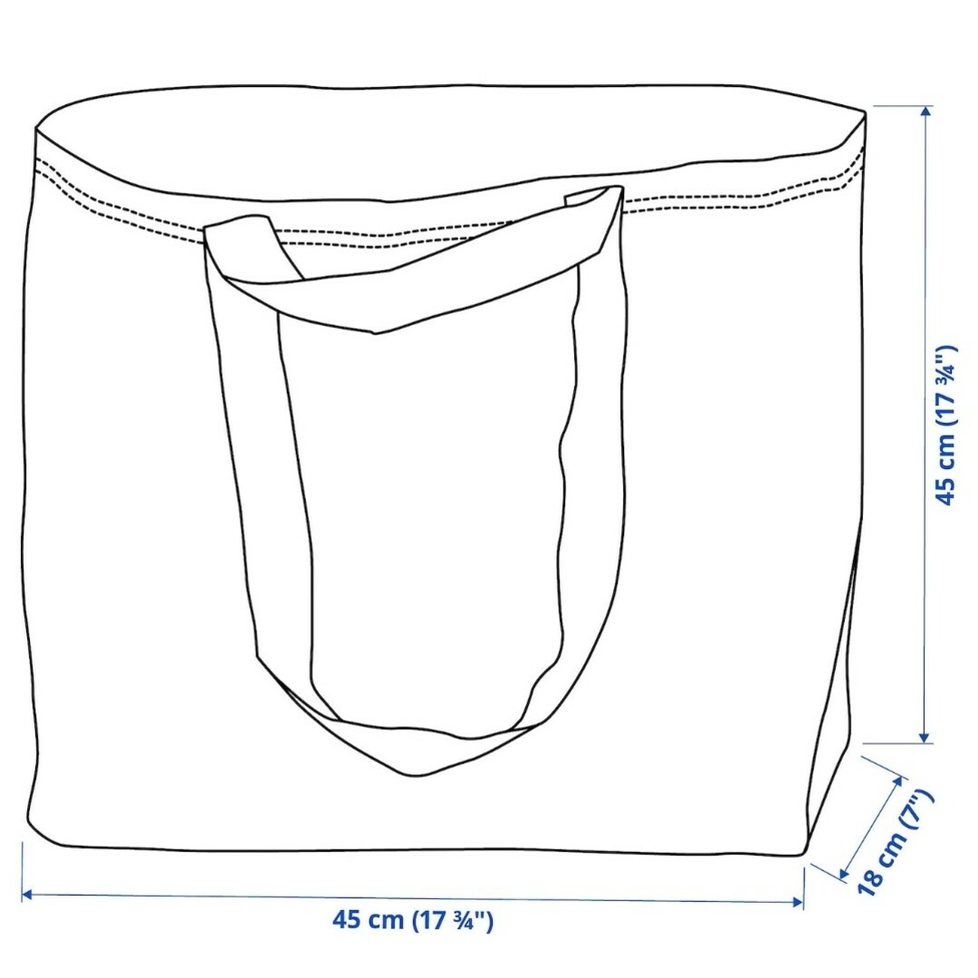 IKEA(イケア)の2-イケア IKEA SÄCKKÄRRA セックシェラ キャリーバッグ M２枚 レディースのバッグ(エコバッグ)の商品写真