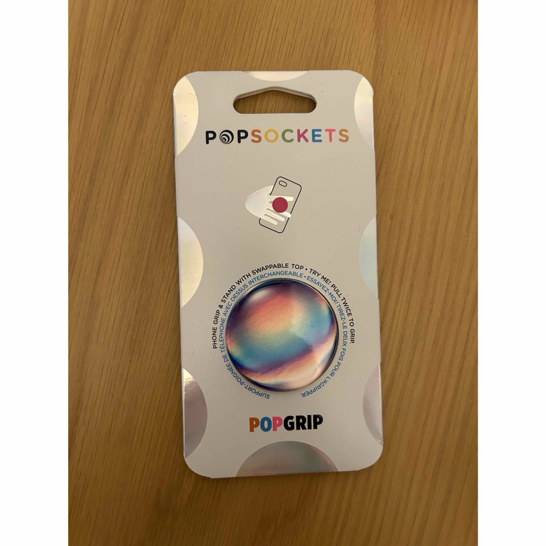 Pop sockets スマホグリップ レインボー スマホ/家電/カメラのスマホアクセサリー(その他)の商品写真