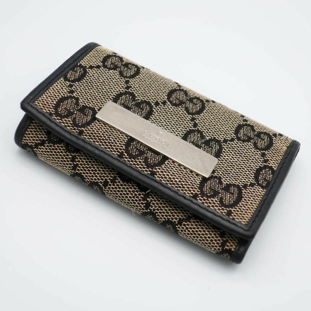 Gucci(グッチ)の正規品 グッチ Gucci 6連キーケース Key Case GGキャンバス 紺 レディースのファッション小物(キーホルダー)の商品写真