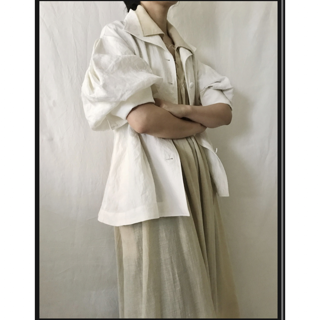 JOURNAL STANDARD(ジャーナルスタンダード)の【kengo】volume sleeve linen jacket レディースのジャケット/アウター(その他)の商品写真