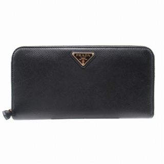 プラダ(PRADA)の美品 プラダ PRADA 長財布 トライアングルロゴ サフィアーノレザー(長財布)