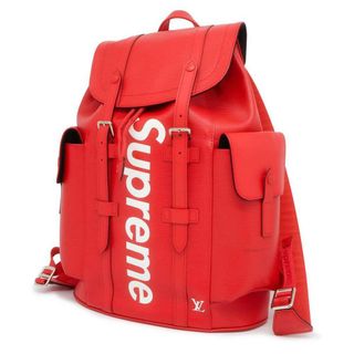 ルイヴィトン(LOUIS VUITTON)のルイヴィトン リュックサック エピ シュプリーム クリストファー M53414 LOUIS VUITTON Supreme レッド 黒(バッグパック/リュック)