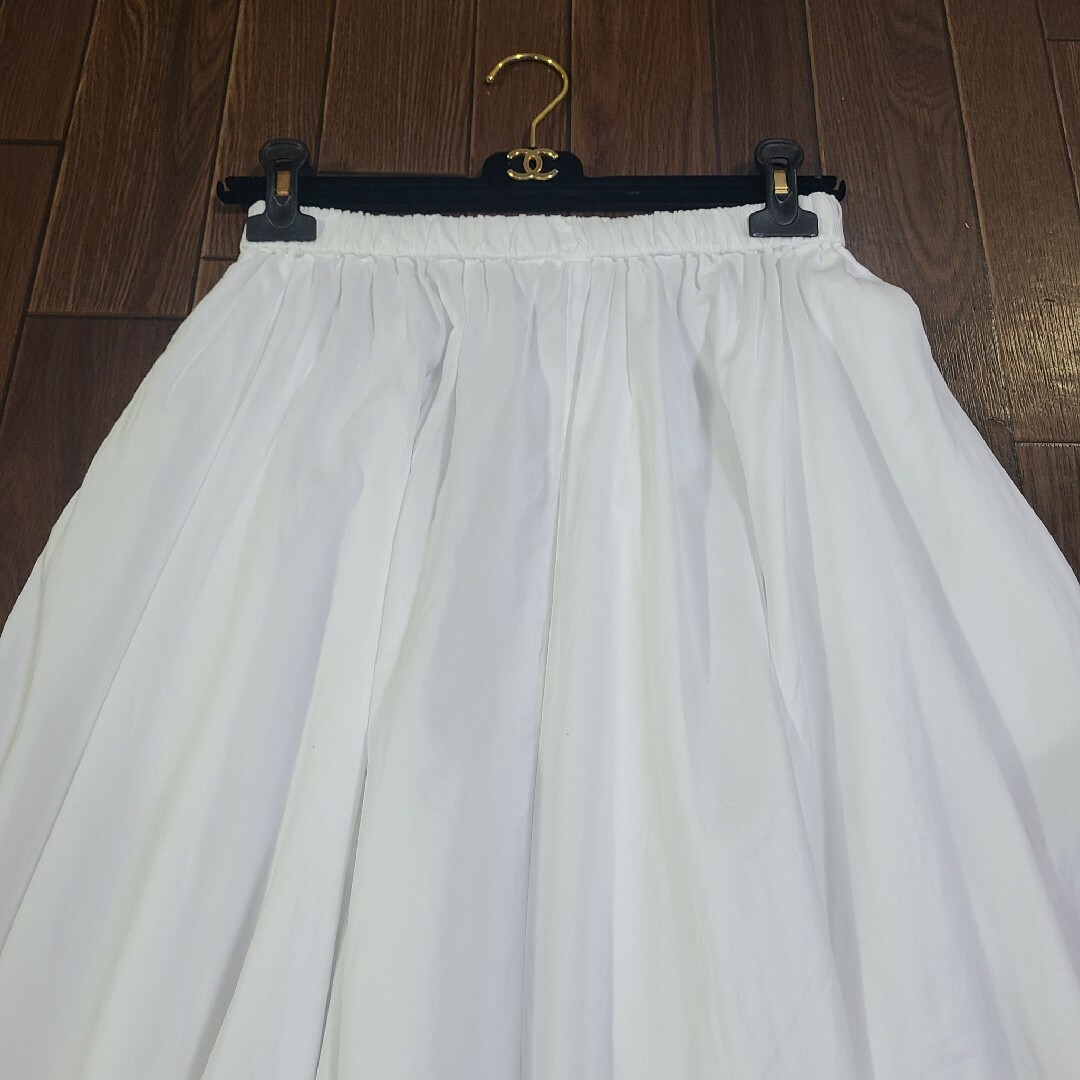 極美品 ATON 22SS ギャザーロングスカート コットン ブラック NATURAL DYED LINEN LAWN | GATHERD SKIRT – ATON | エイトン