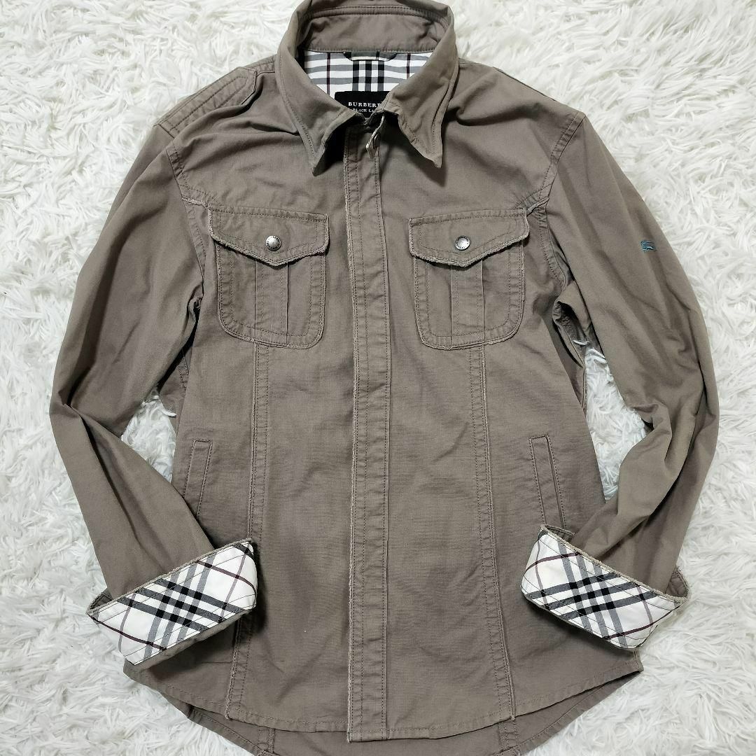 BURBERRY BLACK LABEL(バーバリーブラックレーベル)の229 バーバリー ブルゾン L  ベージュ  ジャケット メンズのジャケット/アウター(ブルゾン)の商品写真