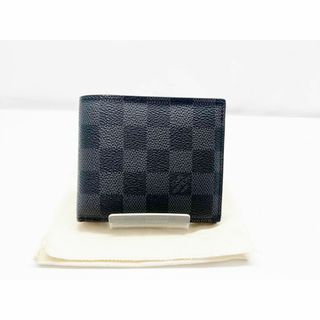 ルイヴィトン(LOUIS VUITTON)の美品　ルイヴィトン　ダミエグラフィット　アメリゴNM　二つ折り財布　RFID(折り財布)