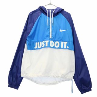 ナイキ(NIKE)のナイキ ロゴプリント ウインドブレーカー M NIKE ハーフジップ プルオーバー レディース 古着 【240320】 メール便可(その他)