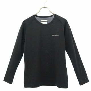 コロンビア(Columbia)のコロンビア ロゴ刺繍 長袖 Tシャツ M ブラック Columbia OMNI-MCK アウトドア トレーニング レディース 古着 【240320】 メール便可(Tシャツ(長袖/七分))