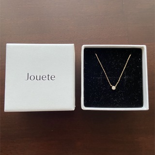 ジュエッテ(Jouete)のJouete K18 Y9 ダイヤモンド　一粒ネックレス(ネックレス)