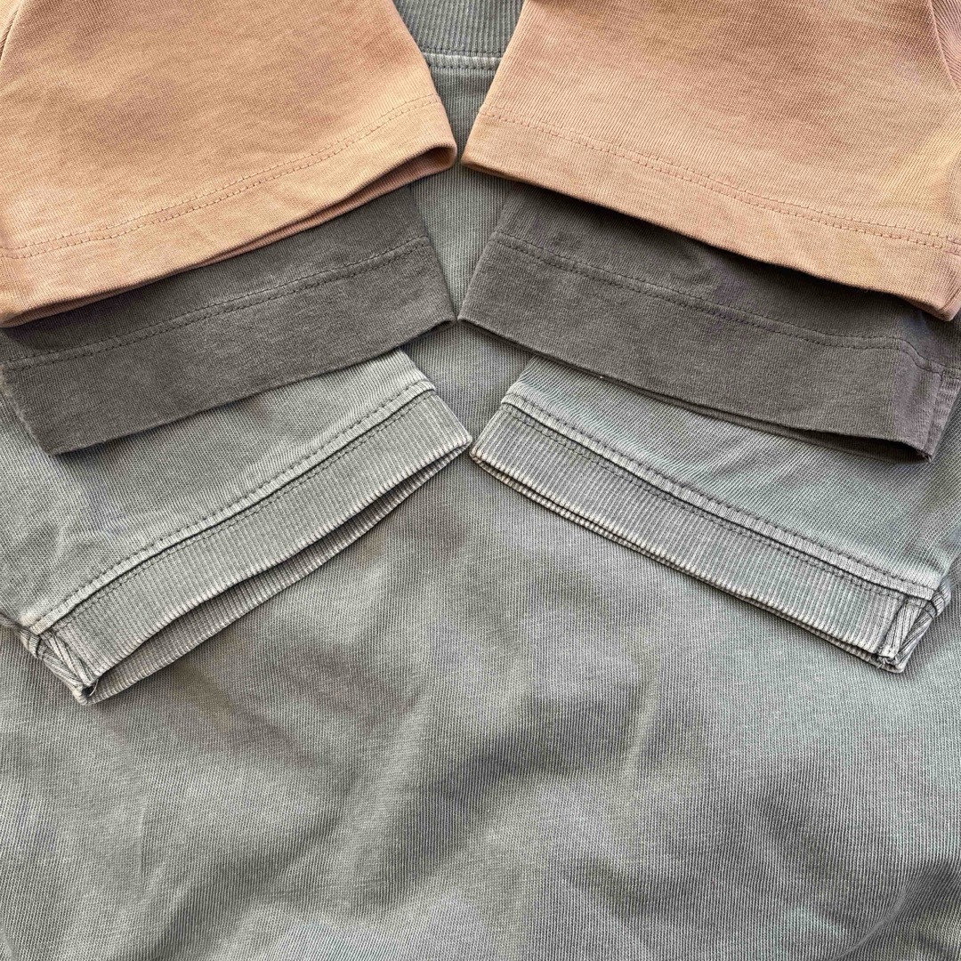 ZARA(ザラ)のザラ ZARA 半袖 Tシャツ ピンク×ブルー×グレー M シンプル 3枚セット レディースのトップス(Tシャツ(半袖/袖なし))の商品写真