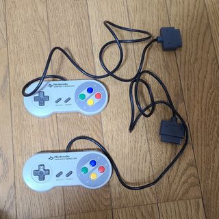 スーパーファミコン(スーパーファミコン)のスーパーファミコン　コントローラー　2個セット(家庭用ゲーム機本体)