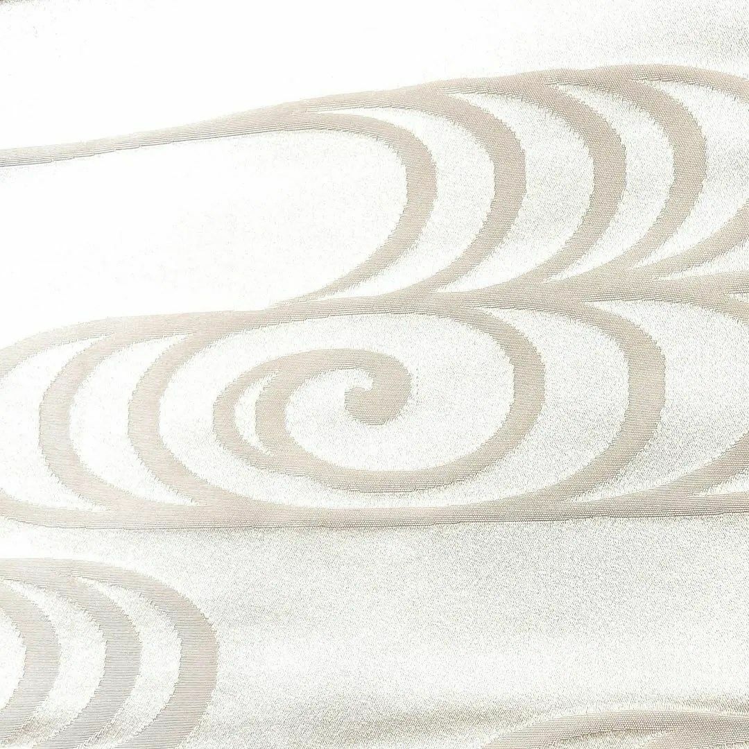 京袋帯　リバーシブル　全通　観世水　白　着物　023w レディースの水着/浴衣(その他)の商品写真