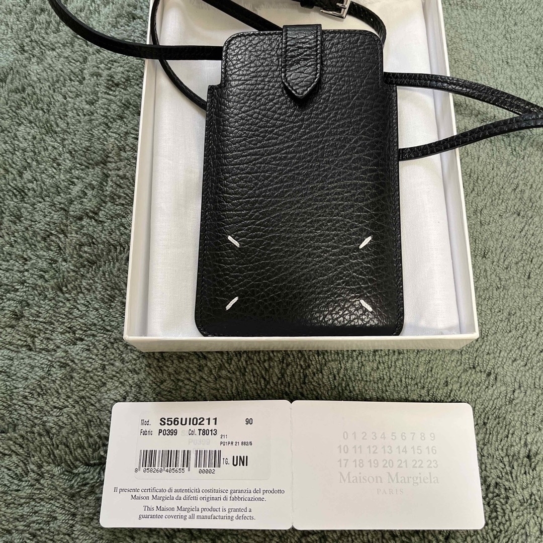 メゾンマルジェラ スマホショルダー 黒 メゾンマルジェラ スマホショルダー 黒