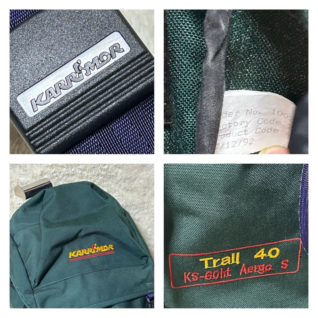 karrimor(カリマー)の【極美品　90s 希少品】 カリマー　リュック　Trail 40 英国製  スポーツ/アウトドアのアウトドア(登山用品)の商品写真