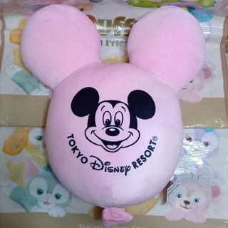 ディズニー(Disney)のディズニー　バルーン　クッション　ピンク(クッション)