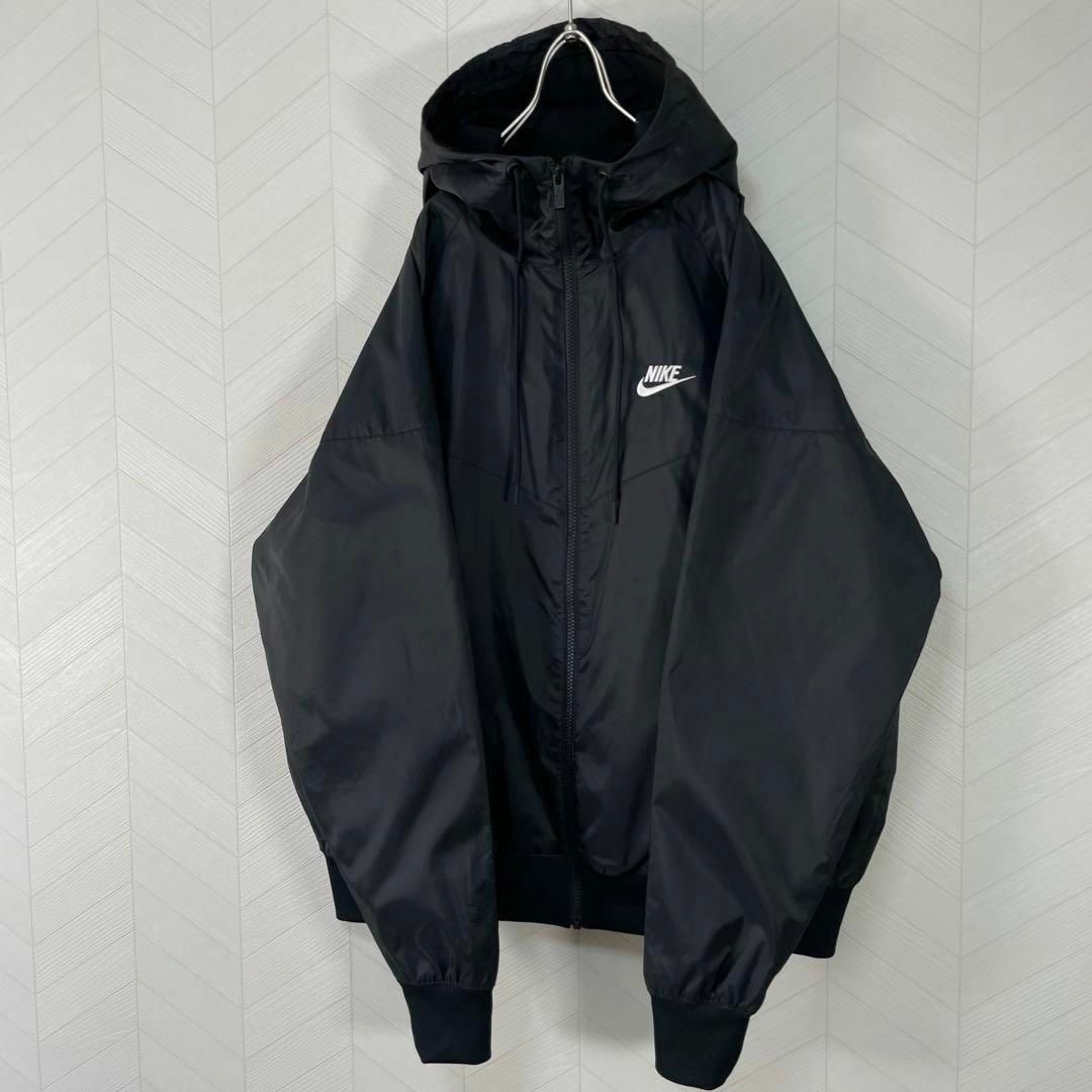NIKE セットアップ ナイロンジャケット パンツ 黒 L 上下セット NIKE セットアップ ナイロンジャケット パンツ 黒 L 上下セット