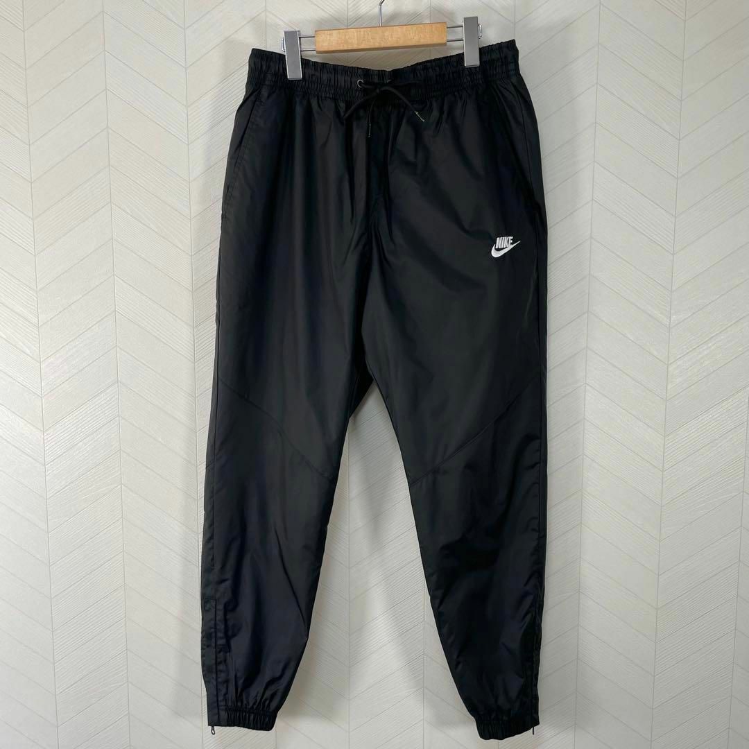 NIKE セットアップ ナイロンジャケット パンツ 黒 L 上下セット NIKE セットアップ ナイロンジャケット パンツ 黒 L 上下セット