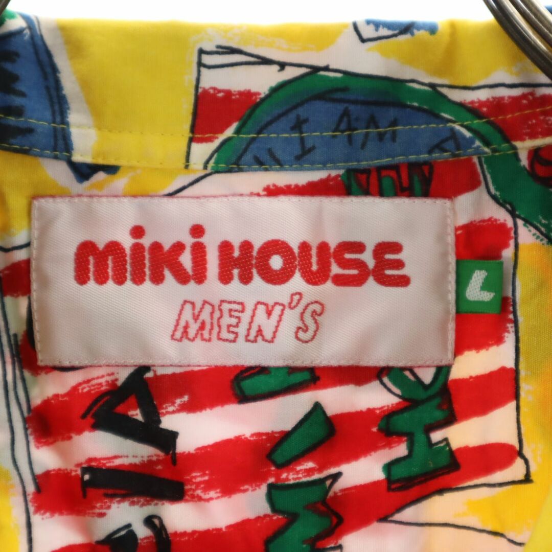 mikihouse(ミキハウス)のミキハウス 日本製 総柄 半袖 オープンカラーシャツ L イエロー系 mikihouse メンズ 古着 【240320】 メンズのトップス(シャツ)の商品写真