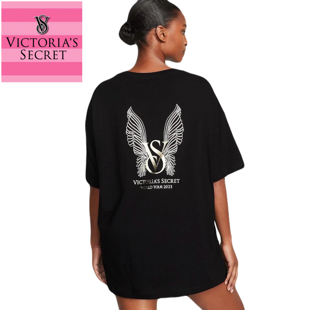 Victoria's Secret(ヴィクトリアズシークレット)の新品未使用★ヴィクトリアシークレット ザツアー'2023 オーバーサイズTシャツ レディースのトップス(Tシャツ(半袖/袖なし))の商品写真