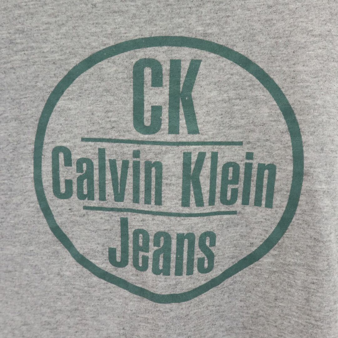 Calvin Klein(カルバンクライン)のカルバンクライン 90s USA製 オールド プリント 半袖 Tシャツ M グレー Calvin Klein Jeans レディース 古着 【240320】 メール便可 レディースのトップス(Tシャツ(半袖/袖なし))の商品写真