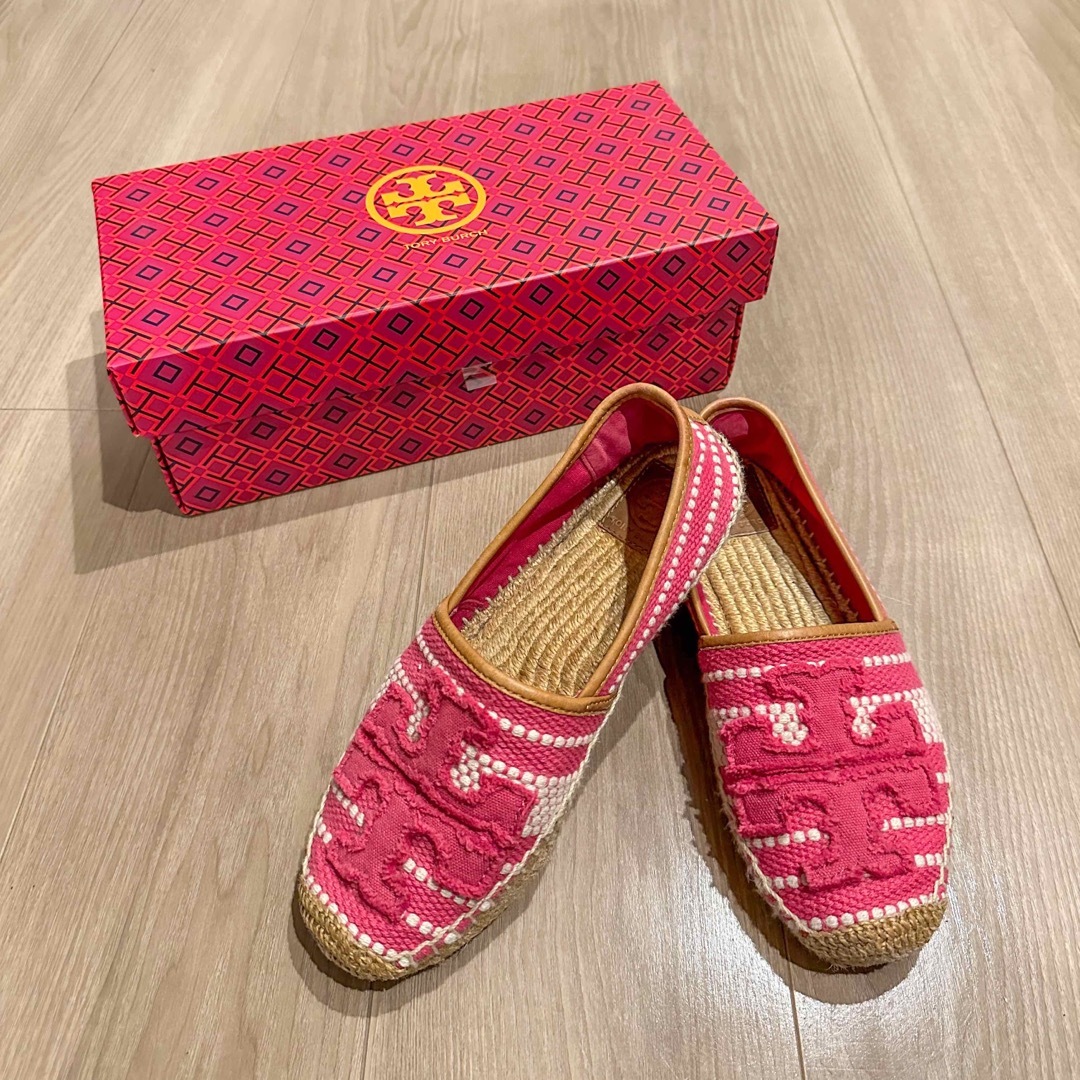 Tory Burch(トリーバーチ)の【TORY BURCH】エスパドリーユ ピンク 7 レディースの靴/シューズ(スリッポン/モカシン)の商品写真