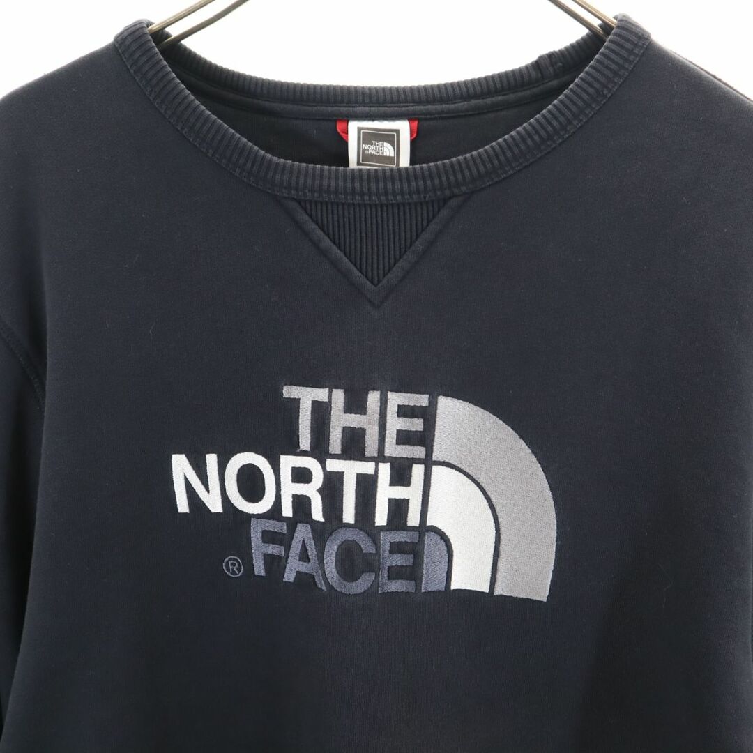 THE NORTH FACE(ザノースフェイス)のノースフェイス 長袖 スウェット トレーナー XL 黒 THE NORTH FACE メンズ 古着 【240320】 メンズのトップス(スウェット)の商品写真