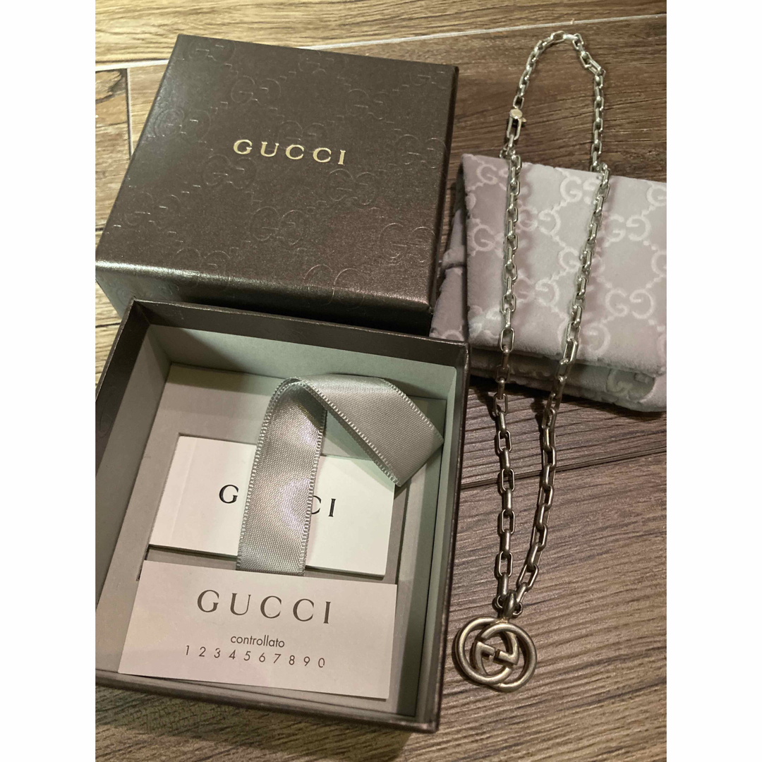 Gucci(グッチ)のGUCCIグッチシルバーsilver925ネックレス箱保存袋付属品付き メンズのアクセサリー(ネックレス)の商品写真