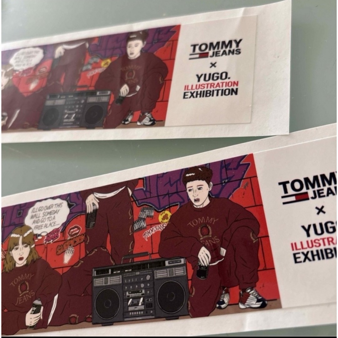 TOMMY JEANS(トミージーンズ)のTOMMY JEANS × YUGO. ステッカー×2 エンタメ/ホビーのコレクション(ノベルティグッズ)の商品写真