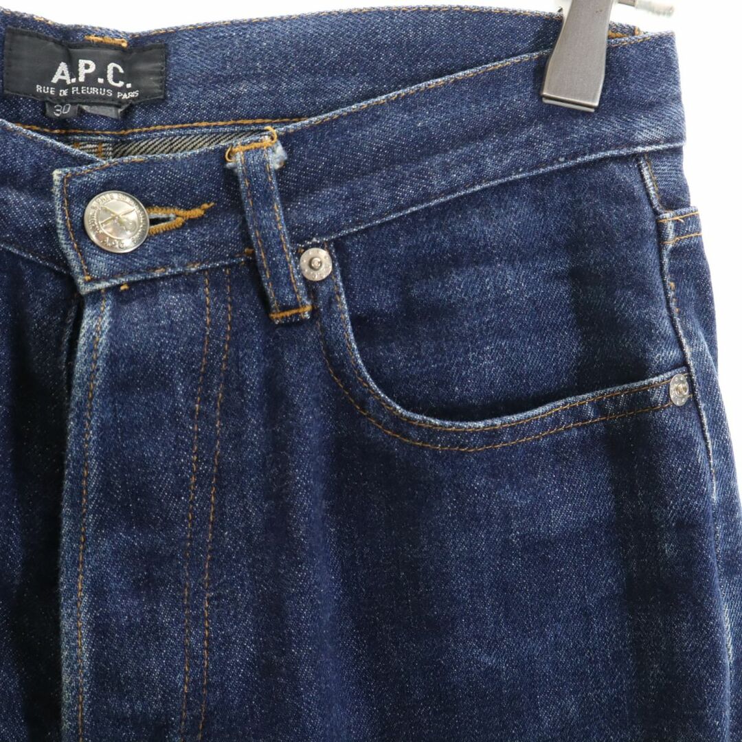 A.P.C(アーペーセー)のアーペーセー 日本製 ストレートデニムパンツ W30 A.P.C. ボタンフライ メンズ 古着 【240320】 メンズのパンツ(デニム/ジーンズ)の商品写真