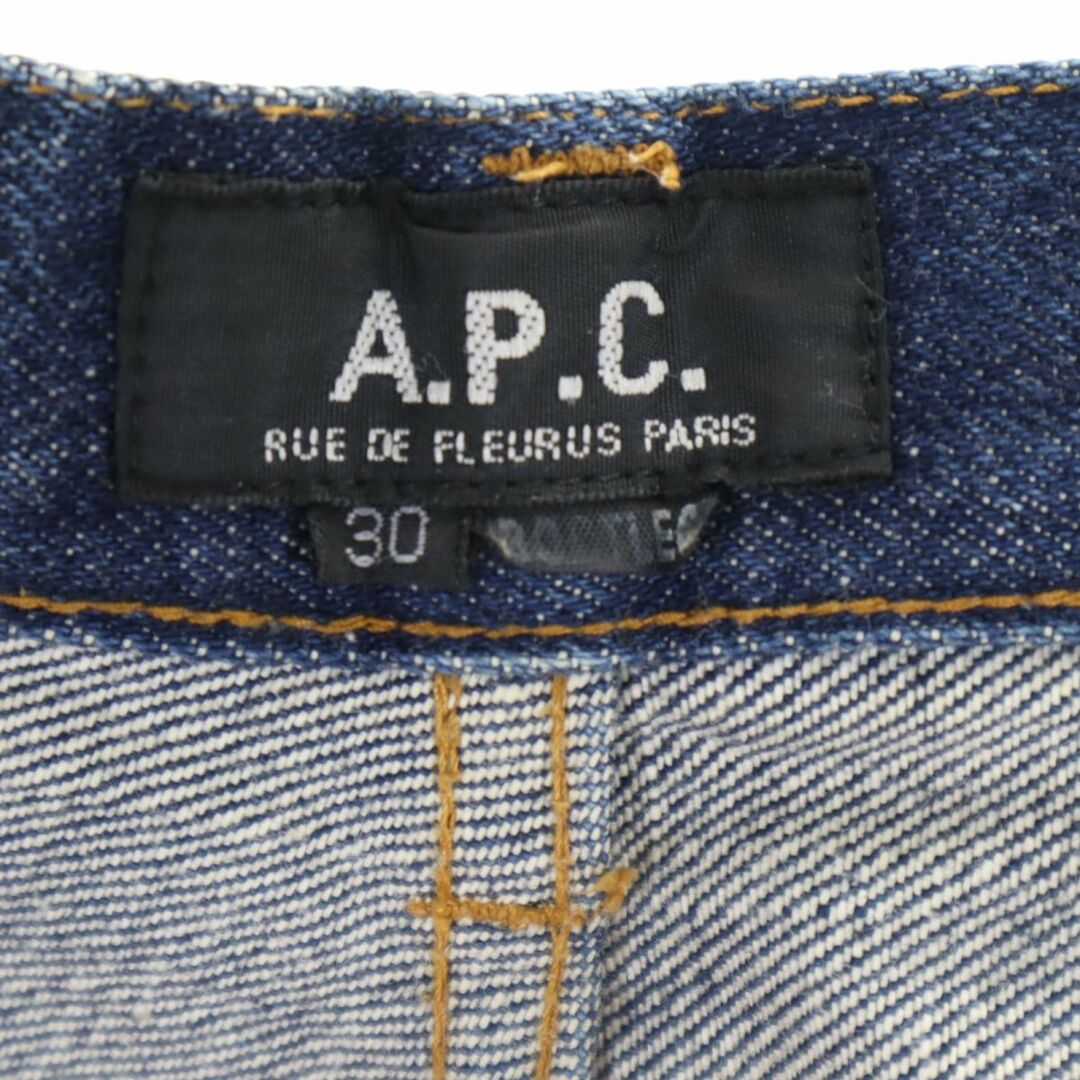 A.P.C(アーペーセー)のアーペーセー 日本製 ストレートデニムパンツ W30 A.P.C. ボタンフライ メンズ 古着 【240320】 メンズのパンツ(デニム/ジーンズ)の商品写真