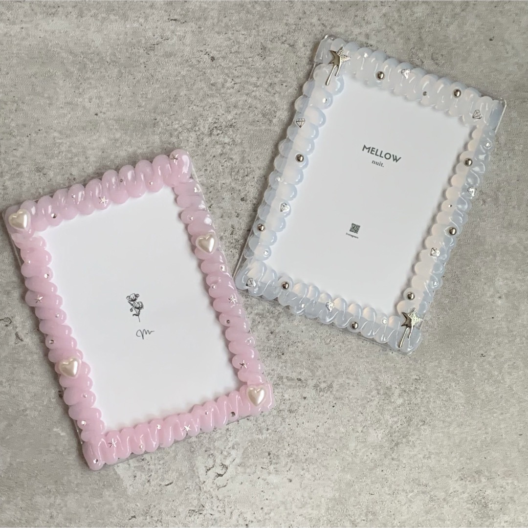 【B7トレカ】硬質ケース　ホイップデコ　sakura pink / pearl ハンドメイドのハンドメイド その他(その他)の商品写真