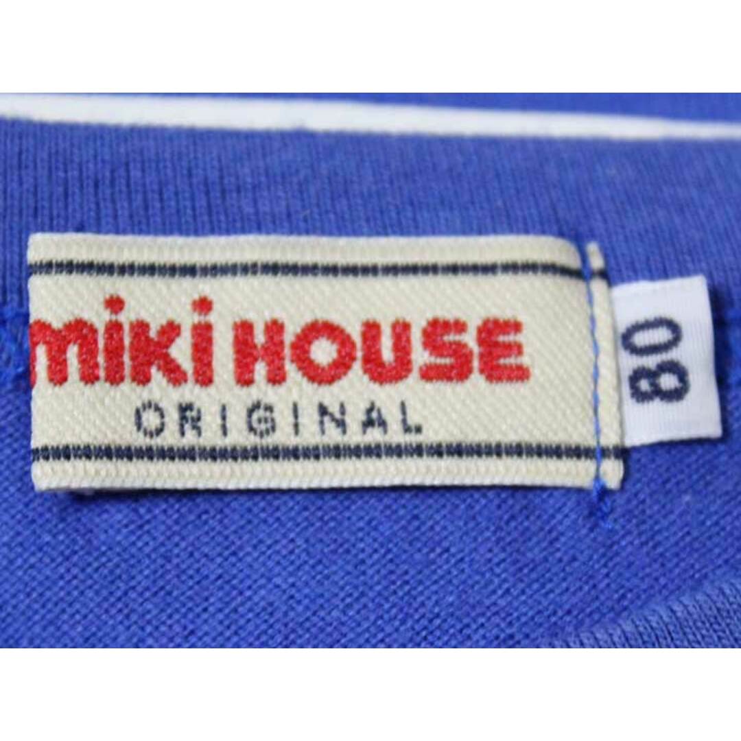 mikihouse(ミキハウス)の《ミキハウス/mikihouse》80cm 半袖Tシャツ/半袖カットソー 青系【中古】 子供服 キッズ kids ベビー服 baby 男の子 夏 524032 tops キッズ/ベビー/マタニティのベビー服(~85cm)(Ｔシャツ)の商品写真