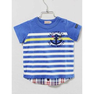 ミキハウス(mikihouse)の《ミキハウス/mikihouse》80cm 半袖Tシャツ/半袖カットソー 青系【中古】 子供服 キッズ kids ベビー服 baby 男の子 夏 524032 tops(Ｔシャツ)