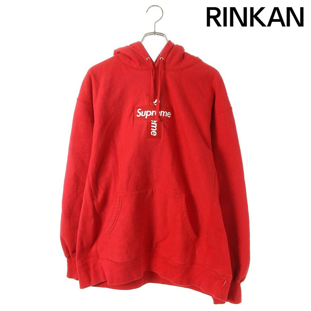 Supreme(シュプリーム)のシュプリーム  20AW  Cross Box Logo Hooded Sweatshirt クロスボックスロゴフーデッドスウェットシャツパーカー メンズ XL メンズのトップス(パーカー)の商品写真