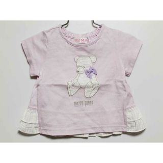 メゾピアノ(mezzo piano)の‡メゾピアノ/mezzo piano‡80cm 半袖Tシャツ/半袖カットソー 紫系【中古】子供服 キッズ kids ベビー服 baby 女の子 夏 625032 tops(Ｔシャツ)