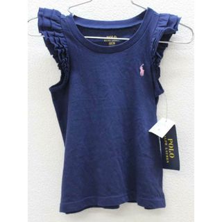 ラルフローレン(Ralph Lauren)の新品 未使用品▽ラルフローレン/Ralph Lauren▽90cm 半袖カットソー/ノースリーブカットソー 紺 子供服 キッズ kids ベビー服 baby 女の子 夏 607032 tops(Ｔシャツ)