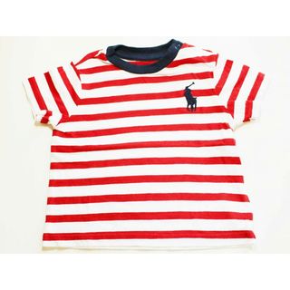 ラルフローレン(Ralph Lauren)の[ラルフローレン/Ralph Lauren]70cm 半袖カットソー/半袖Tシャツ 赤×白【中古】子供服 キッズ kids ベビー服 baby 男の子 女の子 夏 315032 tops(Ｔシャツ)