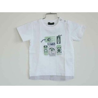 †ベベ/BeBe†90cm 半袖Tシャツ/半袖カットソー 白【中古】子供服 キッズ kids ベビー服 baby 男の子 夏 036032 tops(Ｔシャツ)