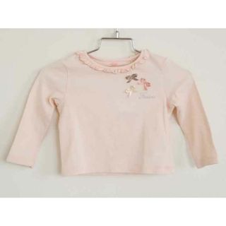 トッカバンビーニ(TOCCA BAMBINI)の【春物 新入荷】†トッカ/TOCCA BAMBINI†70cm 長袖Tシャツ/長袖カットソー/ロンT ピンク【中古】子供服 キッズ kids ベビー服 baby 女の子 春秋 tops 513042(Ｔシャツ)