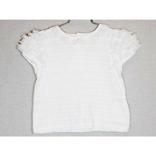 メゾピアノ(mezzo piano)の[メゾピアノ/mezzo piano]80cm 半袖カットソー/半袖Tシャツ 白【中古】子供服 キッズ kids ベビー服 baby 女の子 夏 225032 tops(Ｔシャツ)